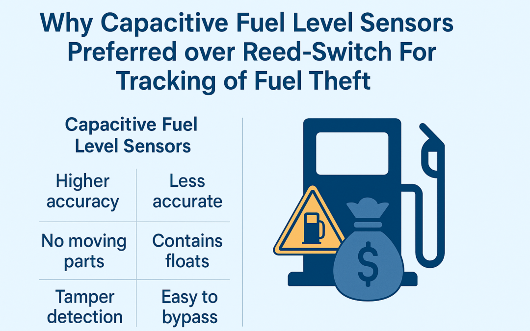 Why Capacitive Fuel Level Sensors Preferred over Reed-Switch For Tracking of Fuel Theft