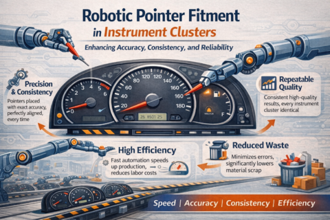 Robotic Pointer Fitment in Instrument Clusters
