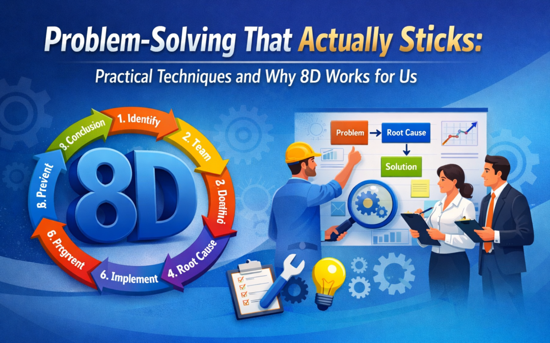 Problem-solving that actually sticks: practical techniques and why 8D works for us