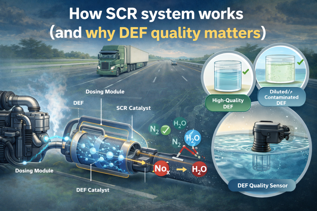 Modern diesel vehicles use Selective Catalytic Reduction (SCR) to cut ...