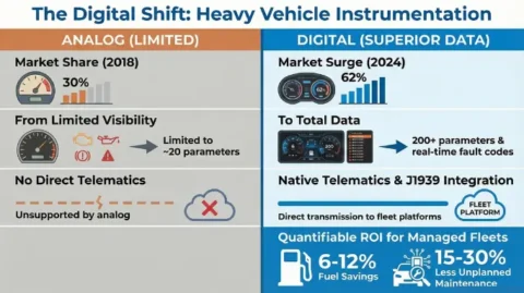 Analog vs Digital Instrument Clusters for Heavy Vehicles: A Practical Guide