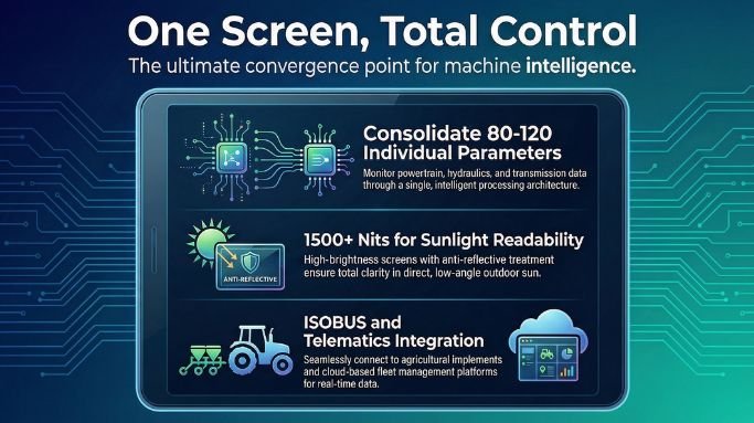 Multi-Function Digital Displays for Construction and Agricultural Equipment