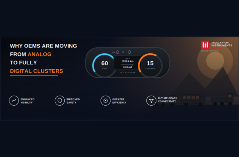 Why OEMs Are Moving from Analog to Fully Digital Clusters in Commercial & Off-Highway Vehicles